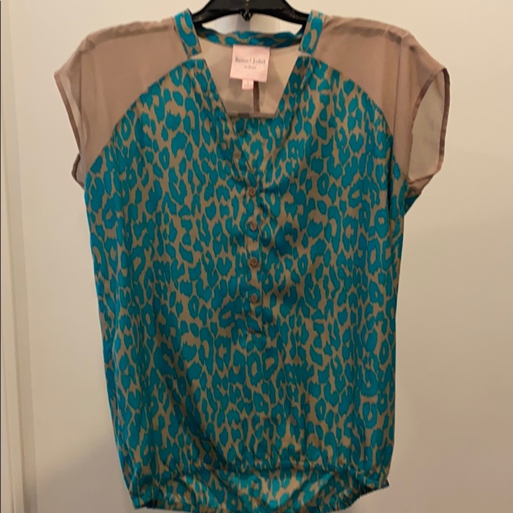Leopard Print Blouse - image 1